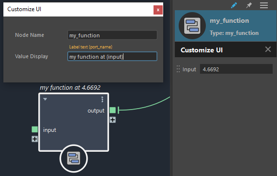 Value display expression