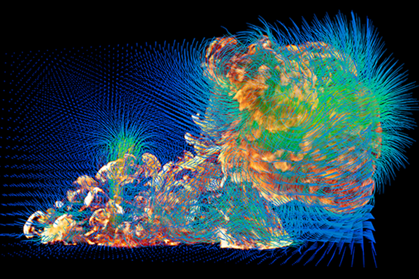 Velocity on refined VDB volume