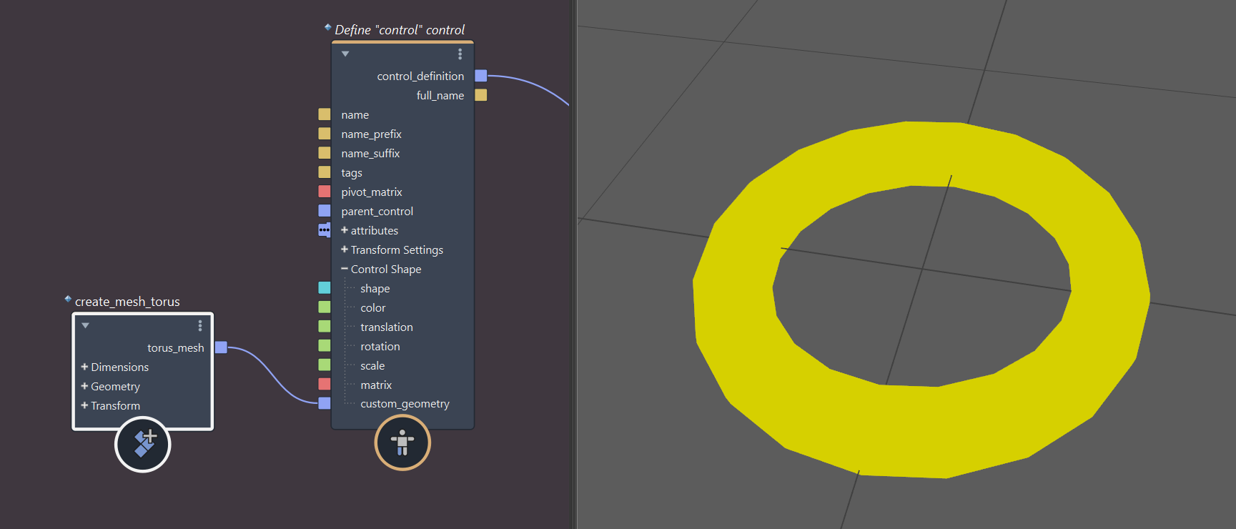 custom control shape