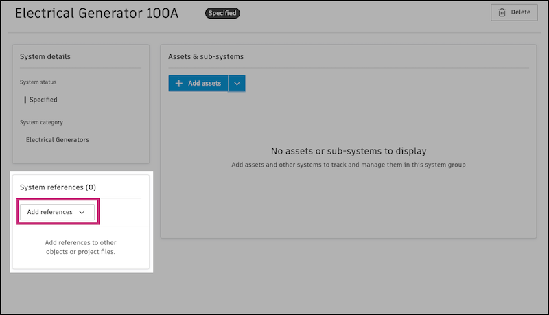 Add system references