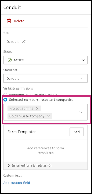 Category permissions