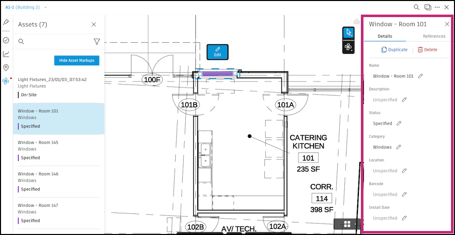 Edit assets in Sheets