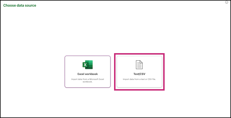 Text/CSV