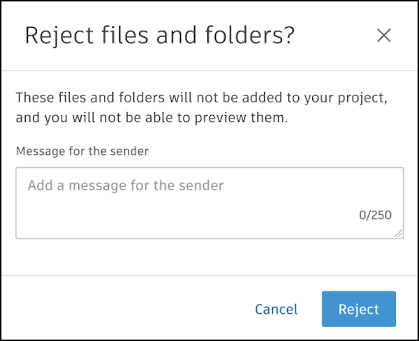 Reject files