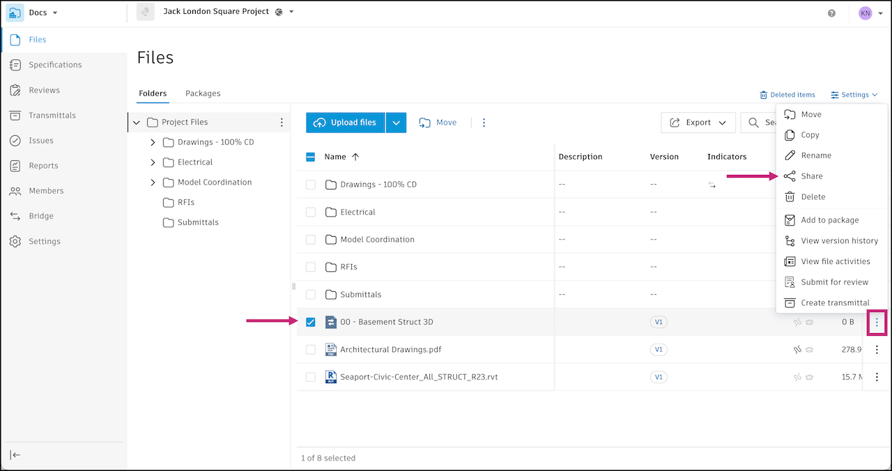 Share data exchange