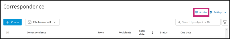Access Archive page