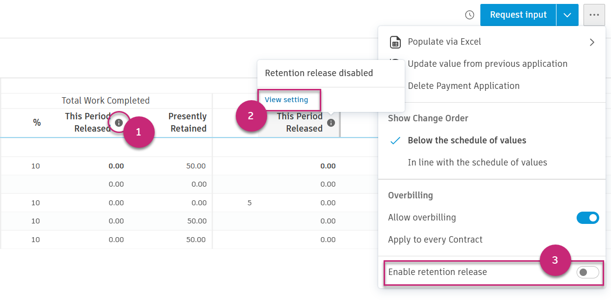 Enable retention release path