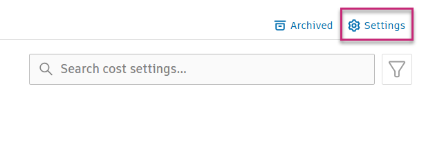 Settings in Library