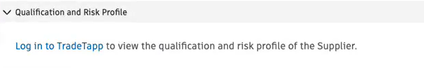 Contract flyout showing qualification and risk profile section