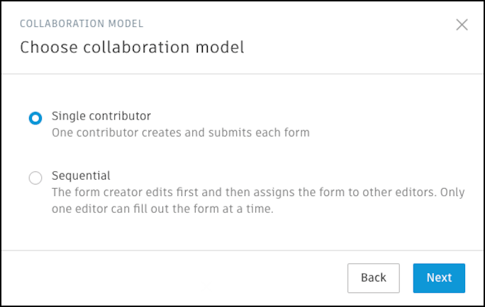 Choose collaboration model