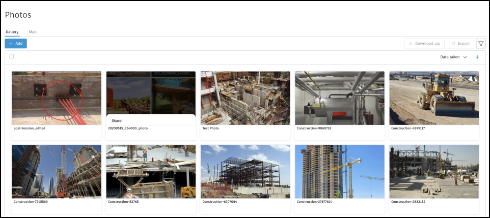 Photos overview