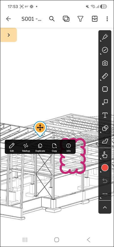 Android Done Drawing Markup