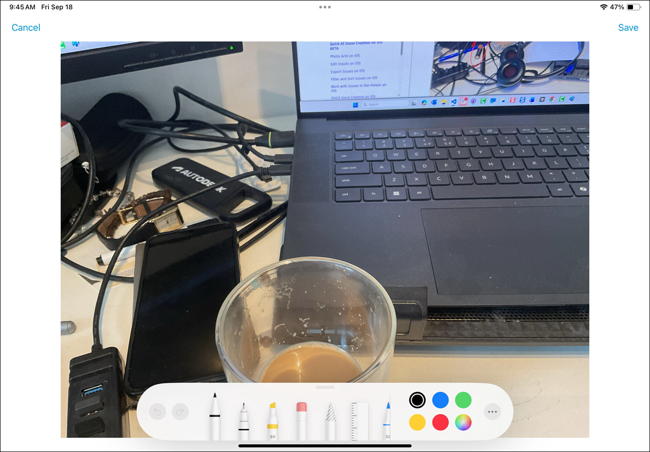 Ios Quick Issue Creation Draw Option