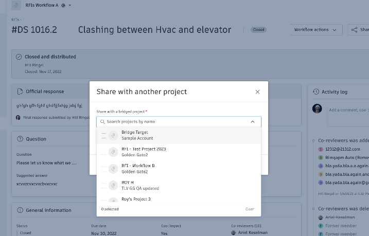 Filter options