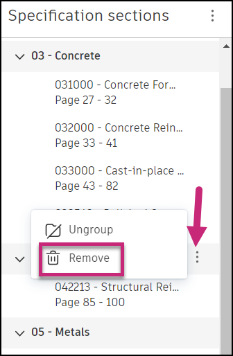 Remove Sections from More Menu