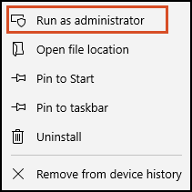 Run Administrator