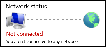 Network not connected