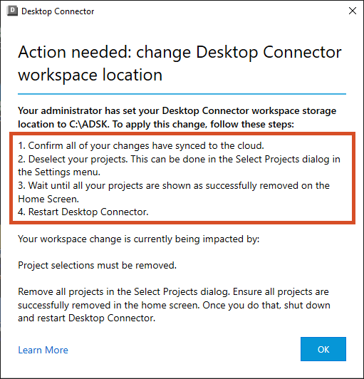 DC Location Changed