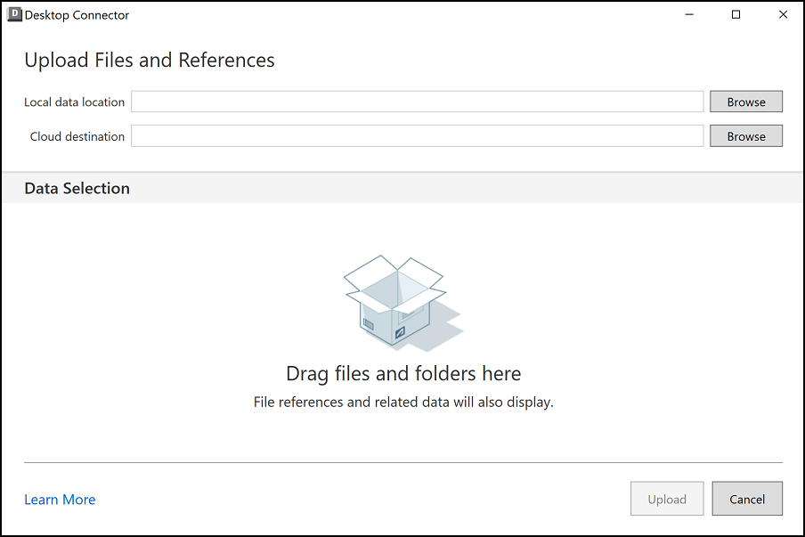 Upload files and references