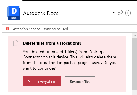 Home screen delete notification