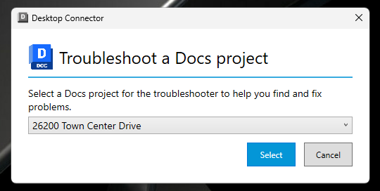 troubleshooter selection