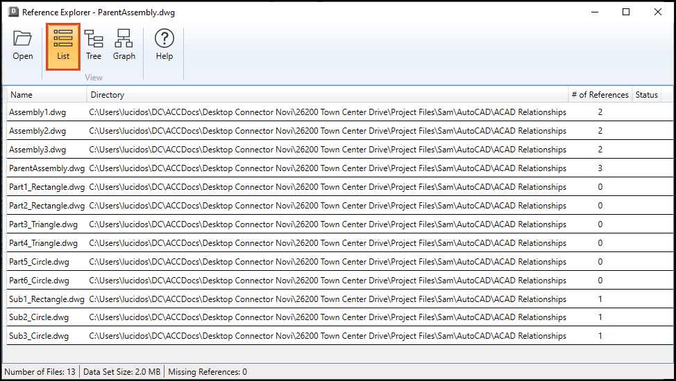 Data Views in Reference Explorer