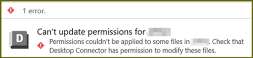 Permission update failed on the home screen 01