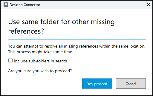 Use Same Folder Dialog