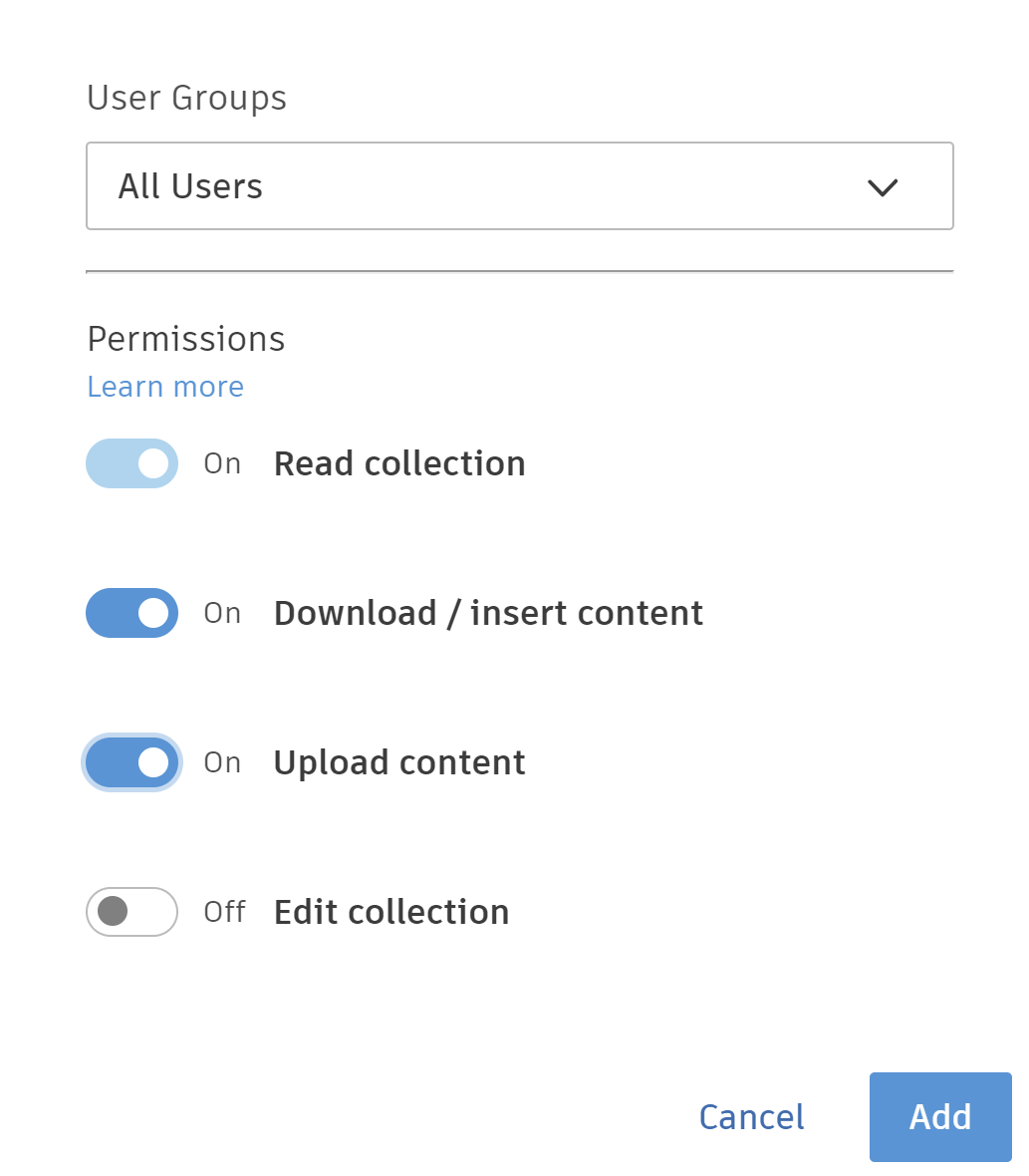 Assign Collection Permissions