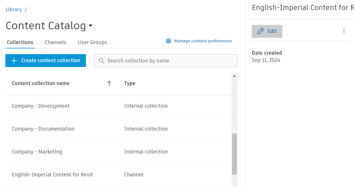 Content Catalog Library