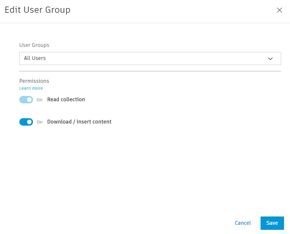 Edit User Group
