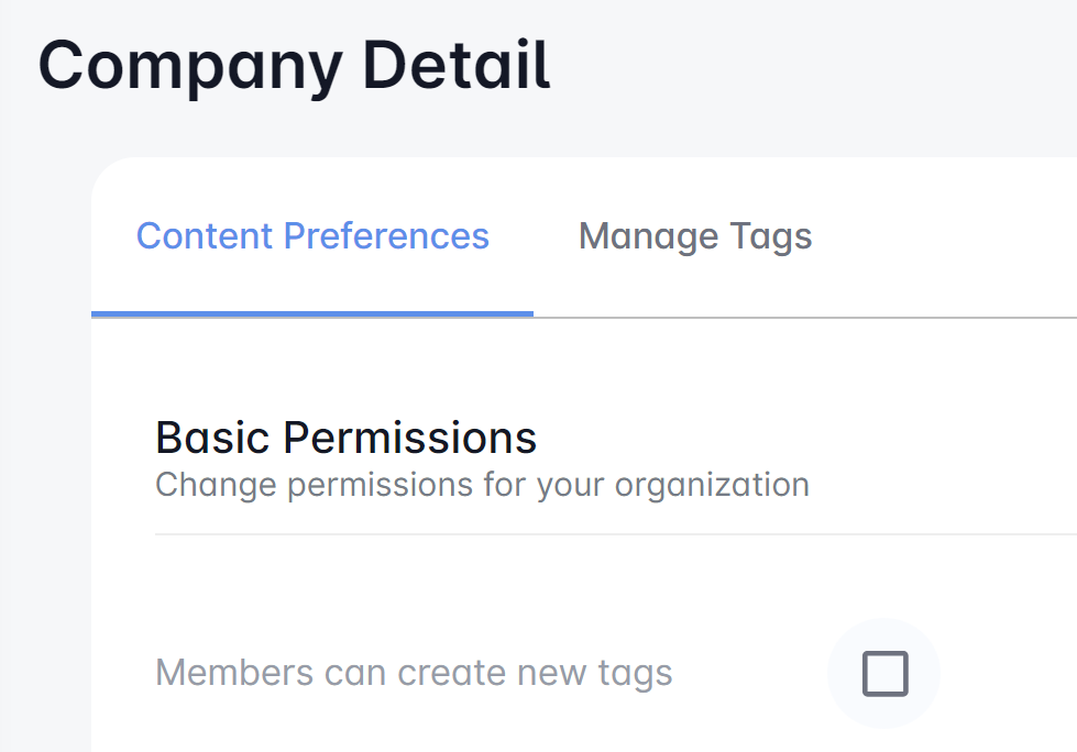 Manage Tags