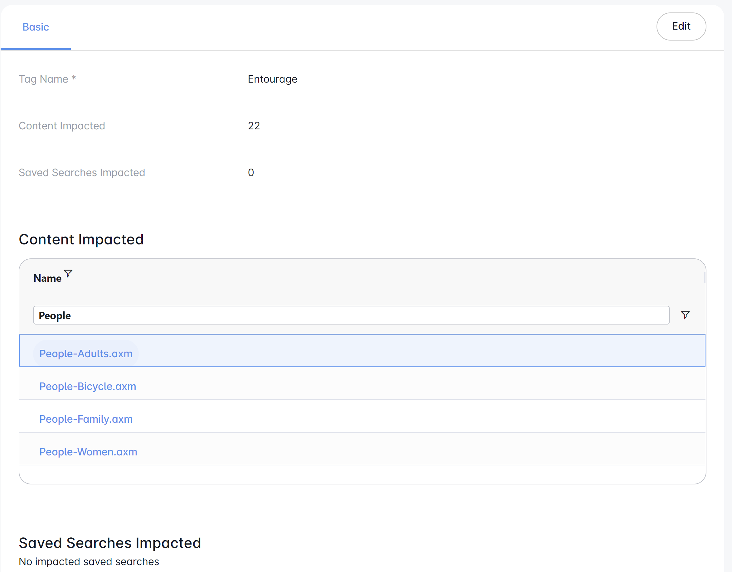 Manage Tags