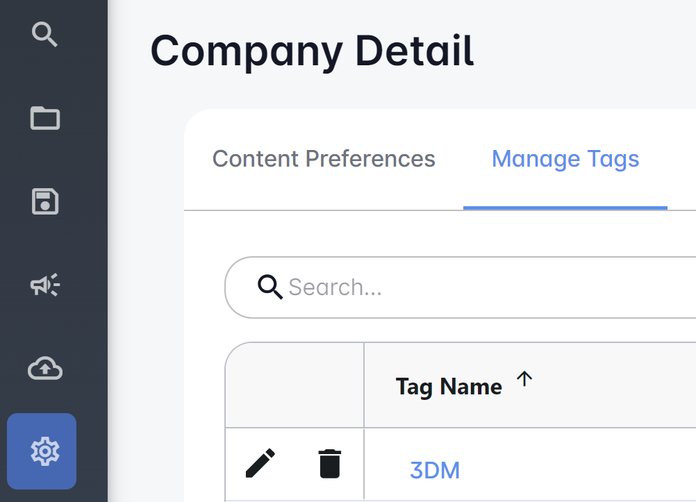Manage Tags
