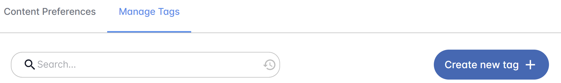 Manage Tags