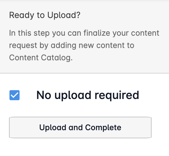 no upload required