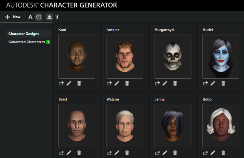 Edit Your Generated Character | Character Generator | Autodesk Knowledge  Network