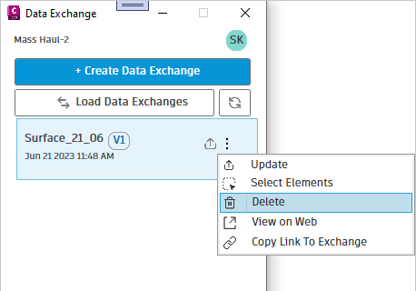 Delete Data Exchange