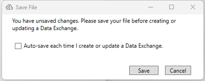 Data Exchange tab