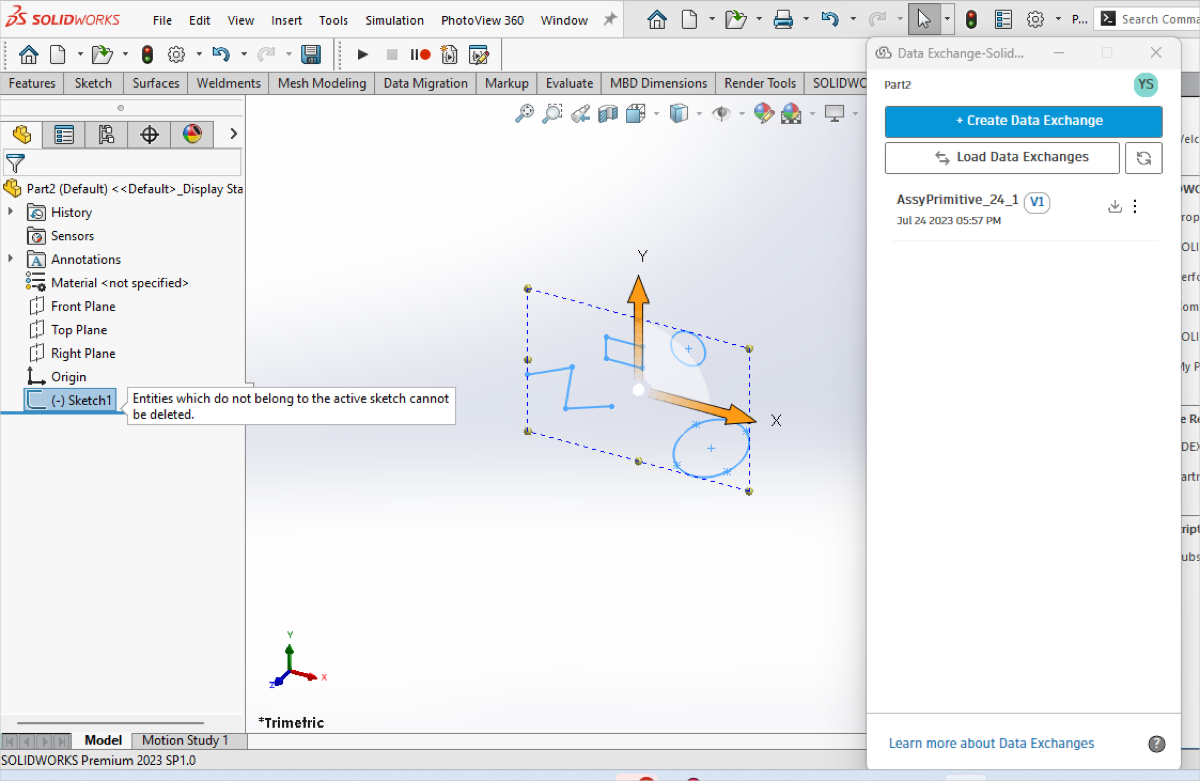 Load Primitive Geometry Exchange