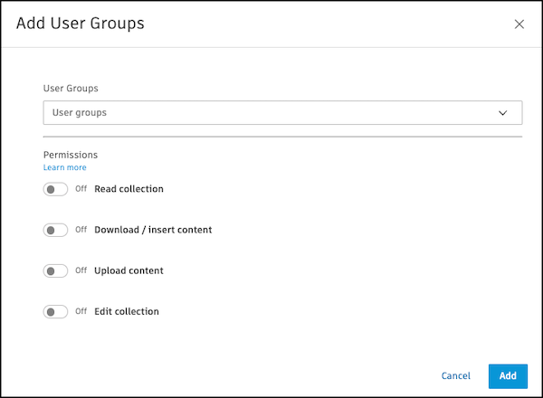 Add user groups