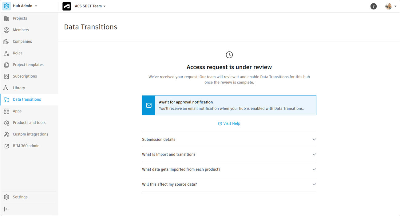 Request Status Under Review