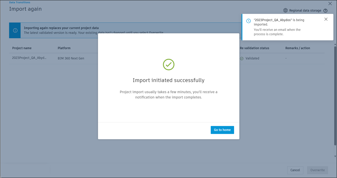 Data Transitions Import Again Banner