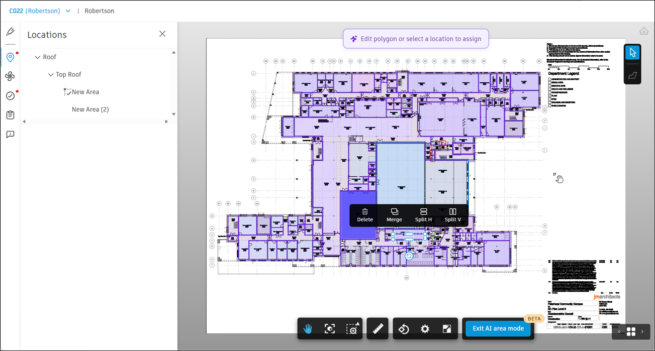 Edit Polygon or Select Location to Assign