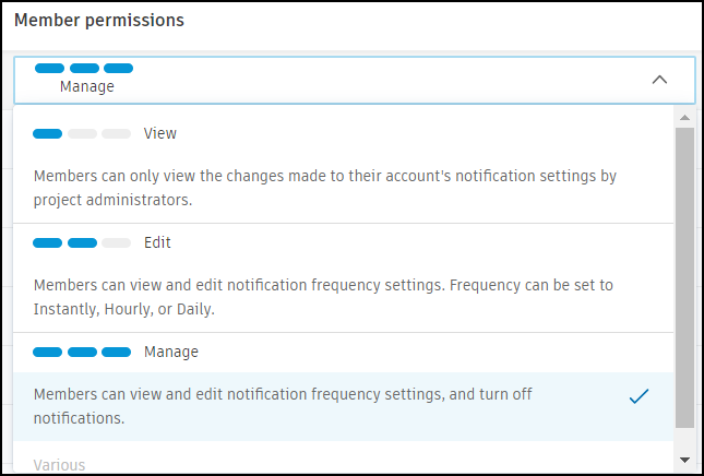 User Permissions Notifications