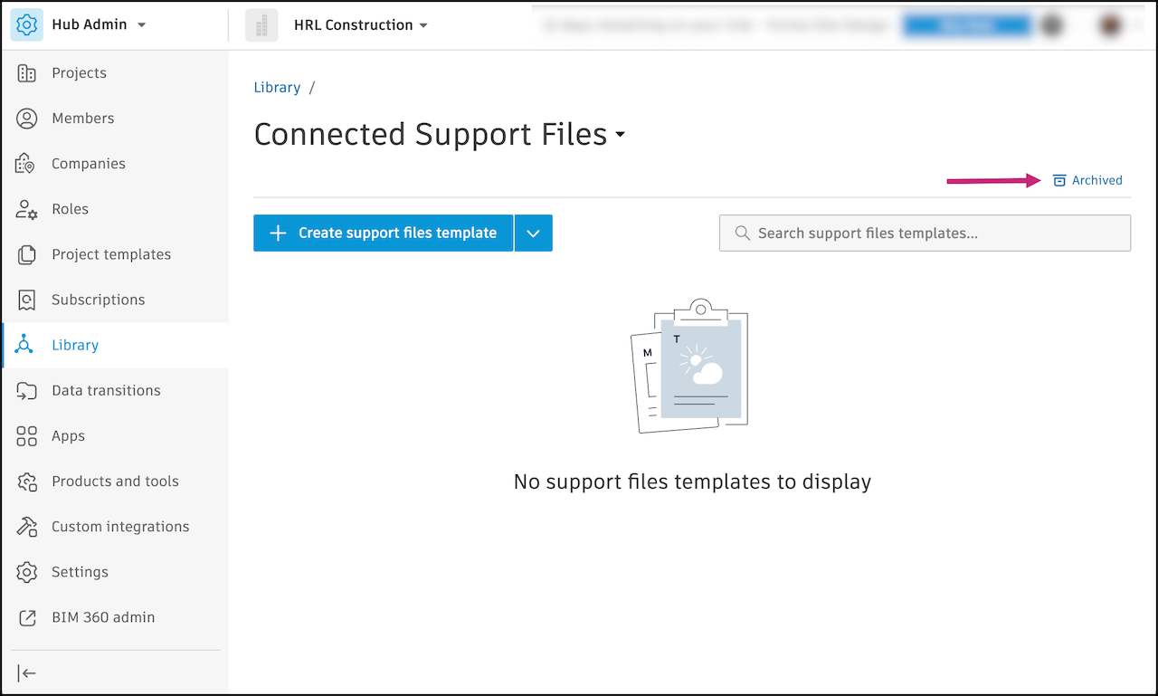 Archived Support Files Templates