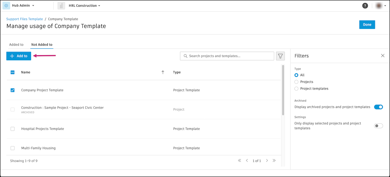 Support Files Template Add To Project