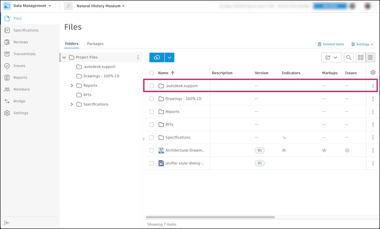 Autodesk Support Folder