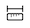Straight line measure icon