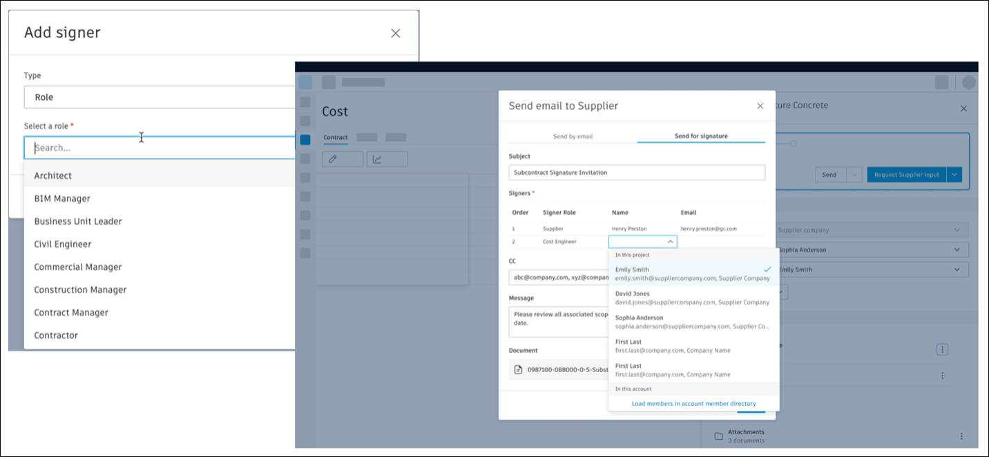 Role as signer type configuration
